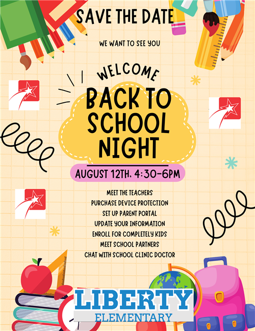 Back to school night flyer